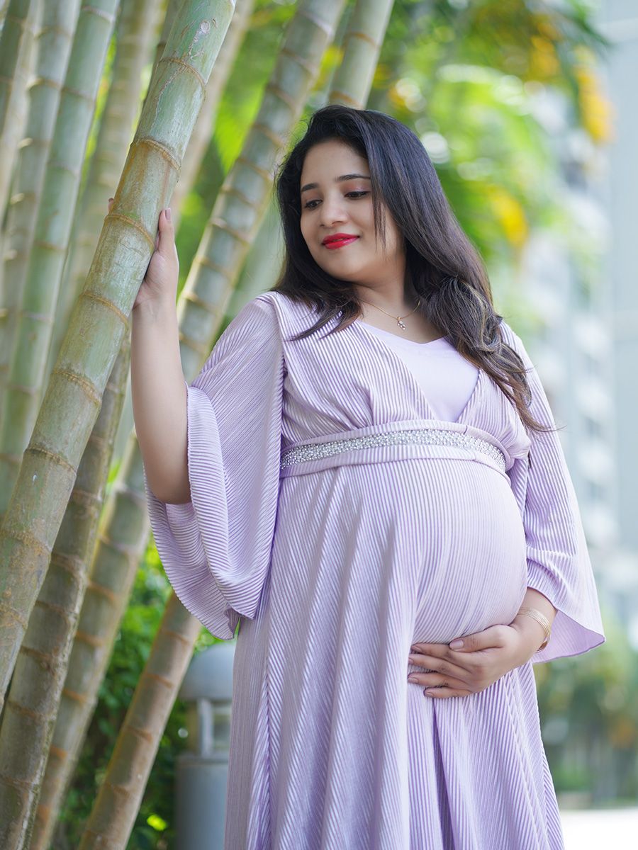 Maternity Photo Gown- Lavender