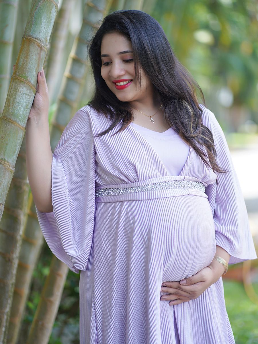 Maternity Photo Gown- Lavender