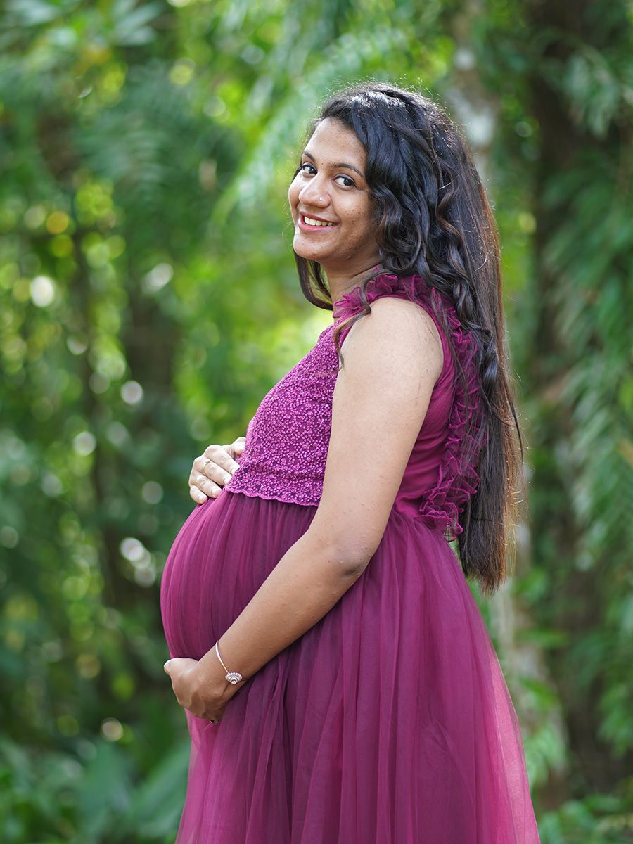 Baby Shower Dress Wine Net