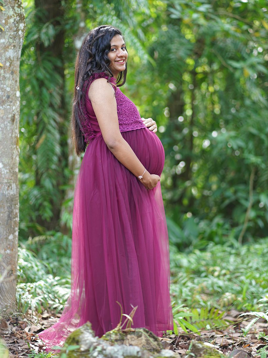 Baby Shower Dress Wine Net