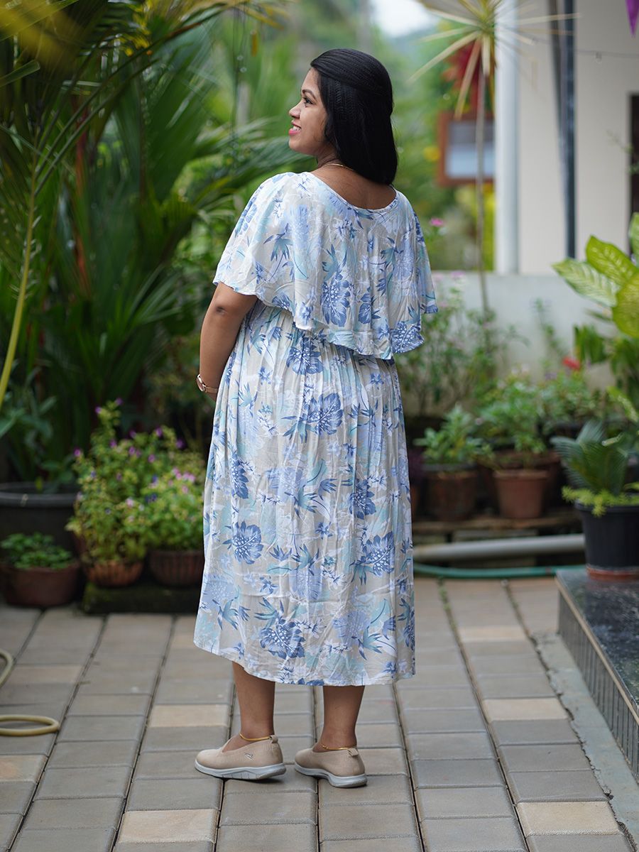 Maternity Short Night Gown- Fin Ash