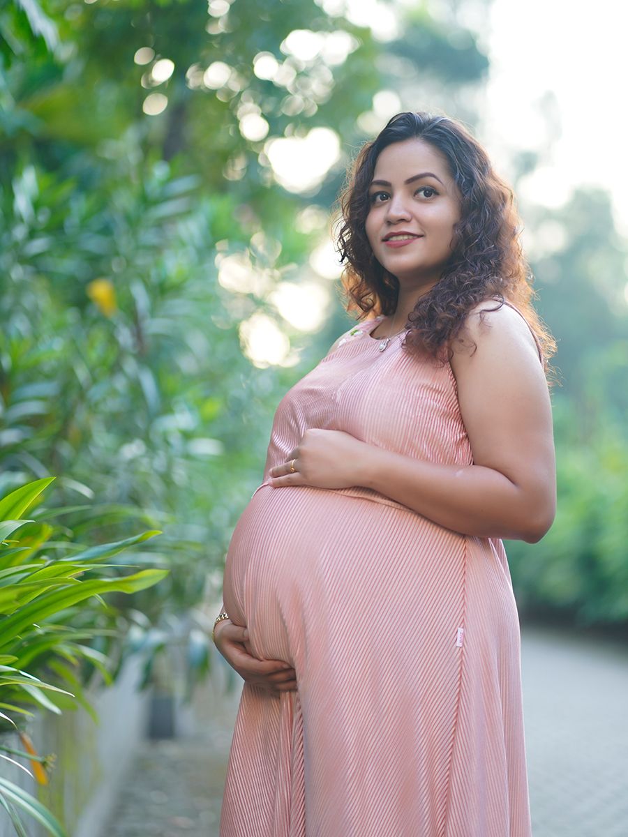 Maternity Photo Gown- Peach