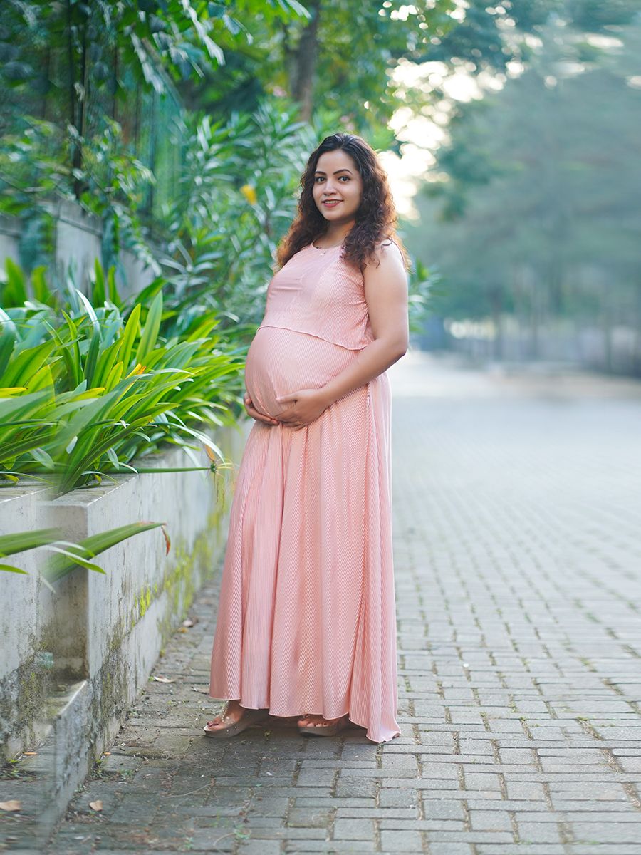 Maternity Photo Gown- Peach