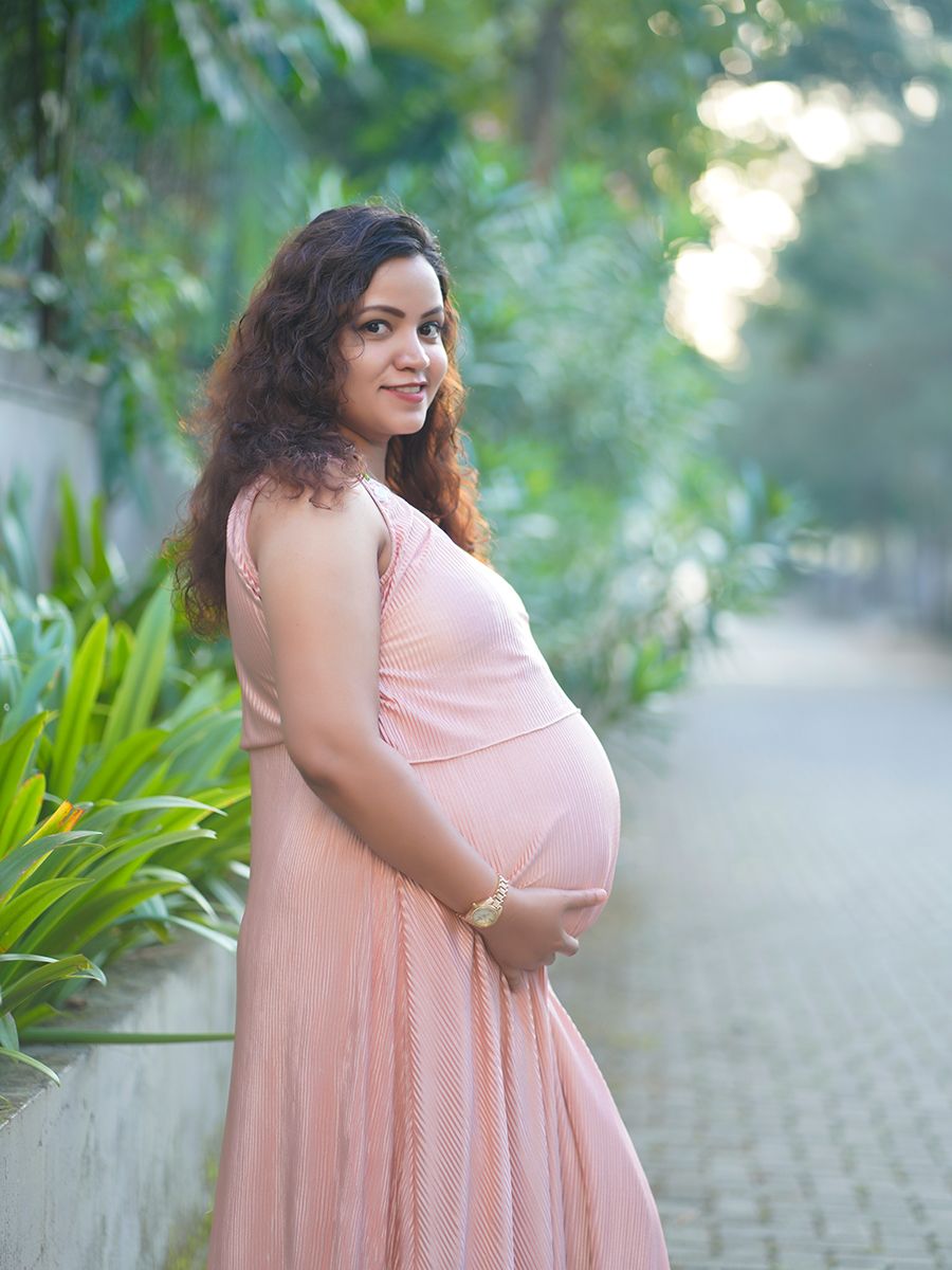 Maternity Photo Gown- Peach
