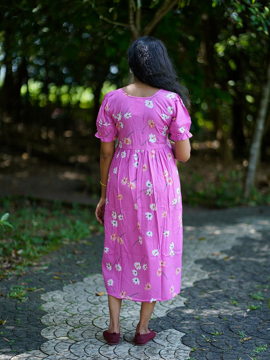 Maternity Short Dress Melody Pink