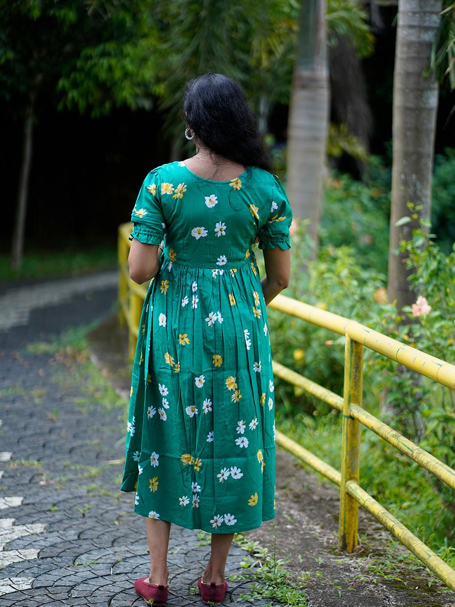 Maternity Short Dress Melody Green