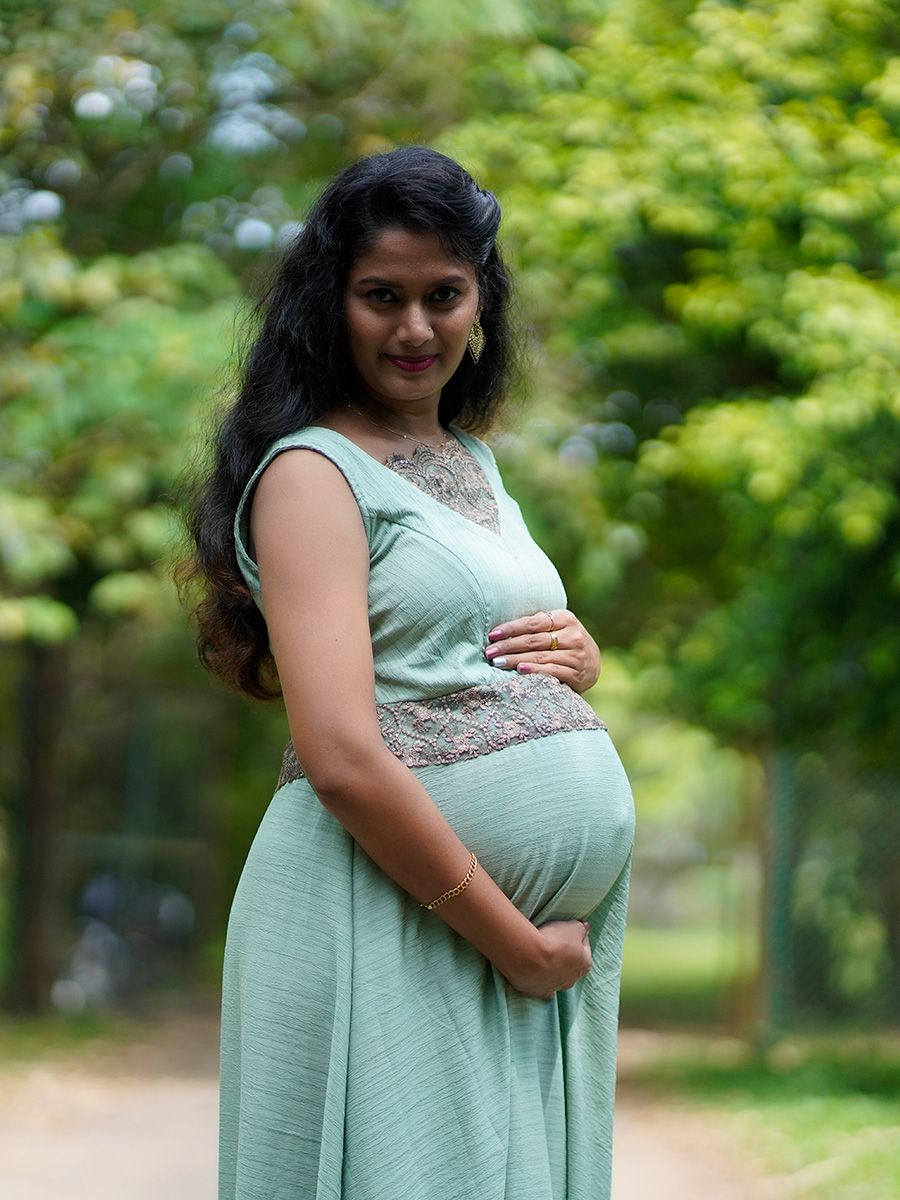 Photoshoot Gown Pista Green