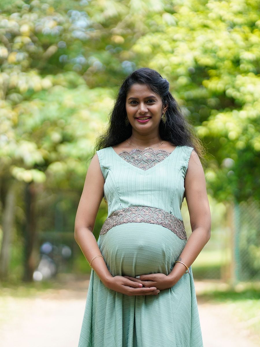 Photoshoot Gown Pista Green