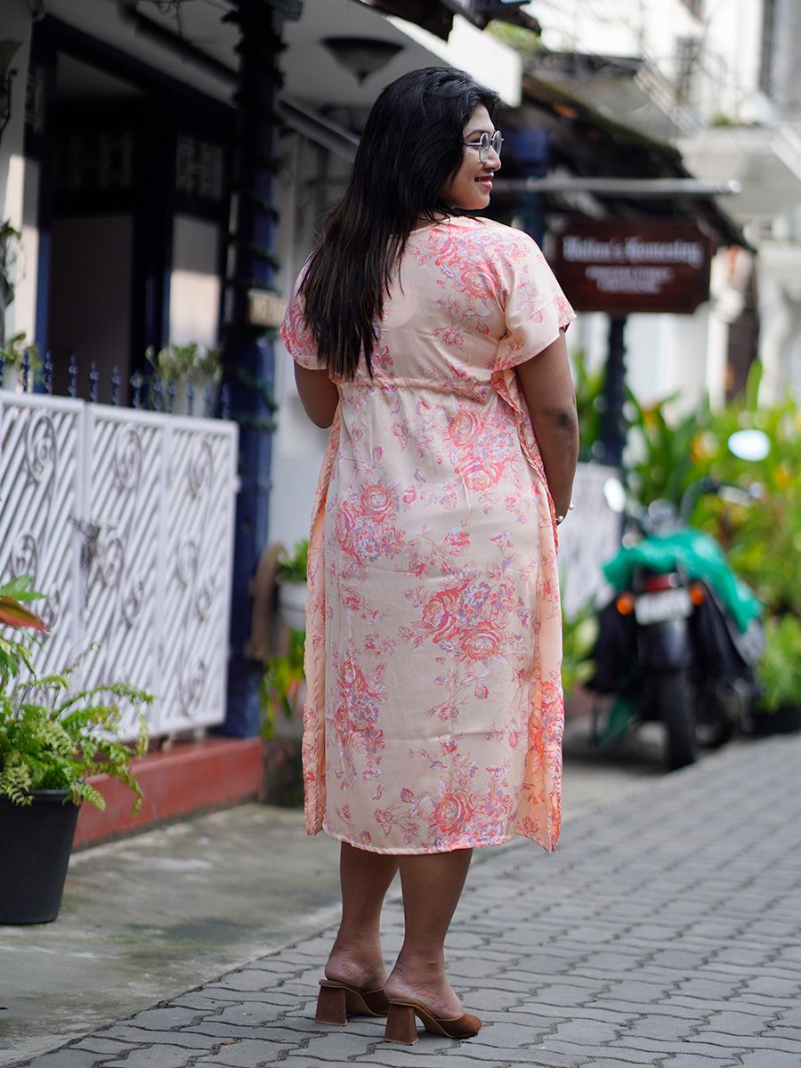 Maternity Short Dress- Beryl Peach