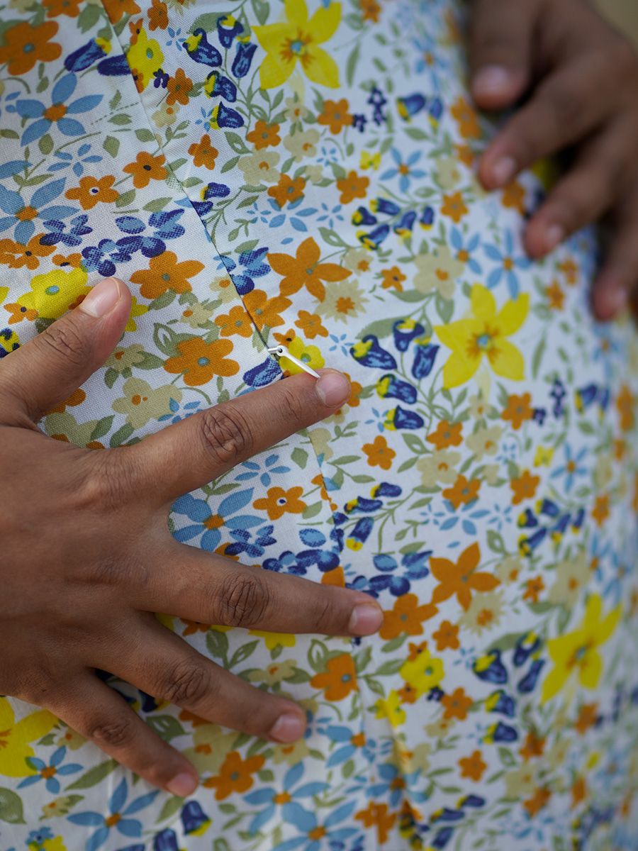 Maternity Short Night Gown- Joelle White