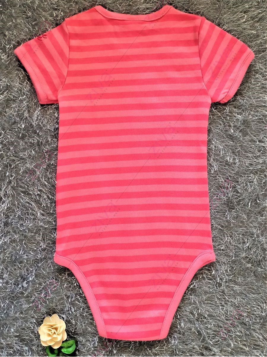 Pink Stripe Romper