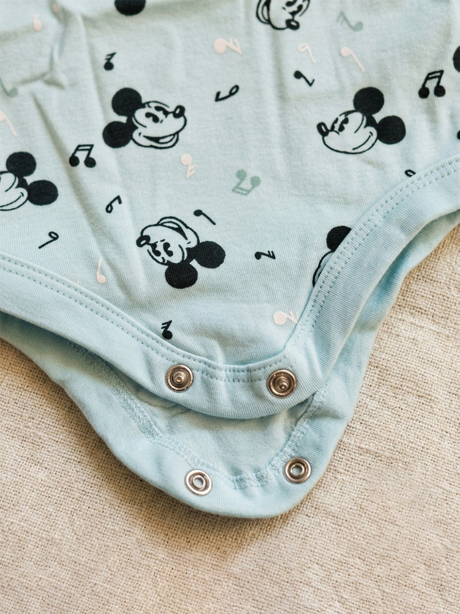 Baby Knitted Cotton Sleeveless Romper Combo ,Pack of 2– Assorted Cartoon Prints | Bottom Press-Button Opening | Ziva Collected | Carefully Selected for Your Little One