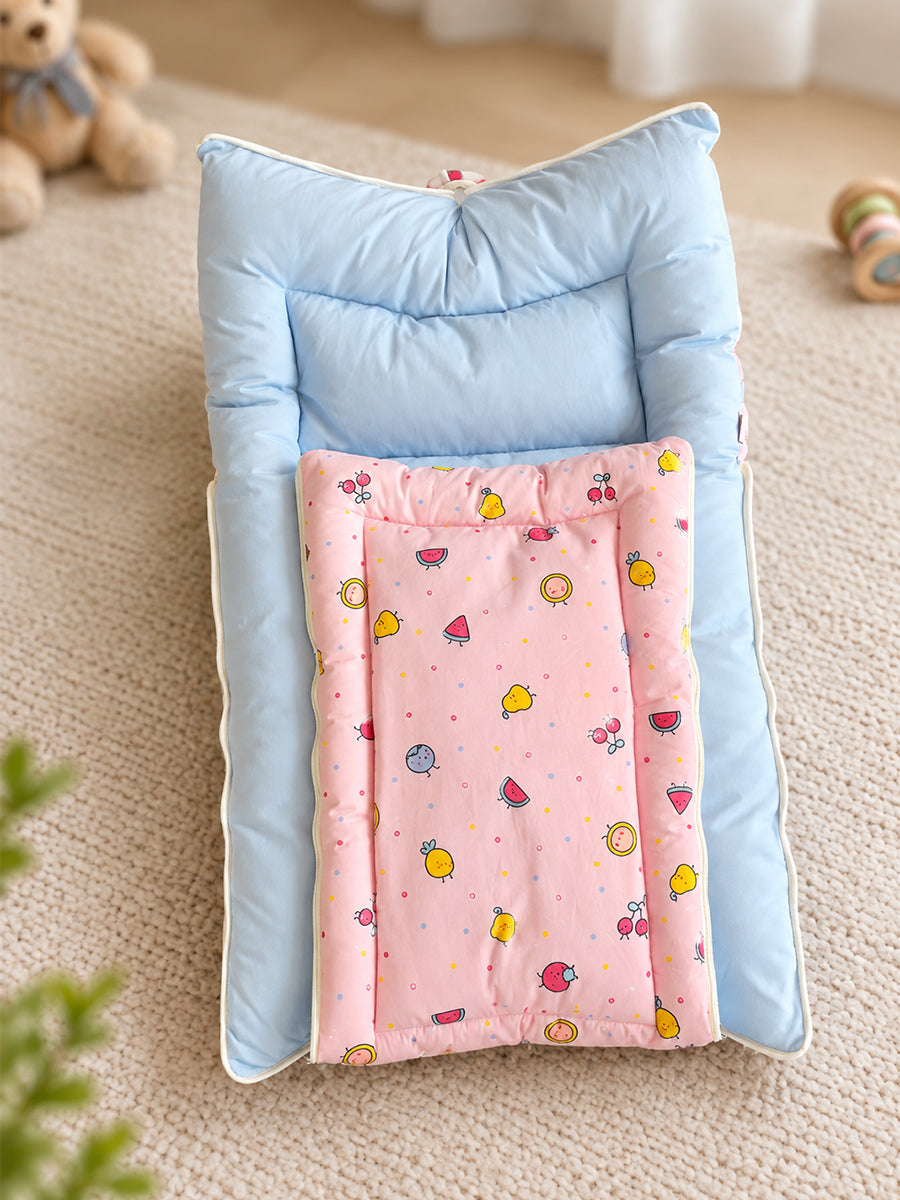 Double Shade Baby Bed Fruit Print
