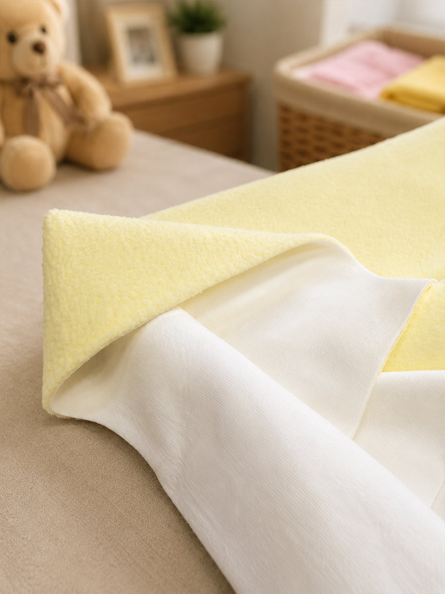 Ziva Baby Dry Sheet, Large (Bed Protector) | Extra Absorbent | Waterproof & Breathable | Lemon Yellow |  (110 × 90 cm)