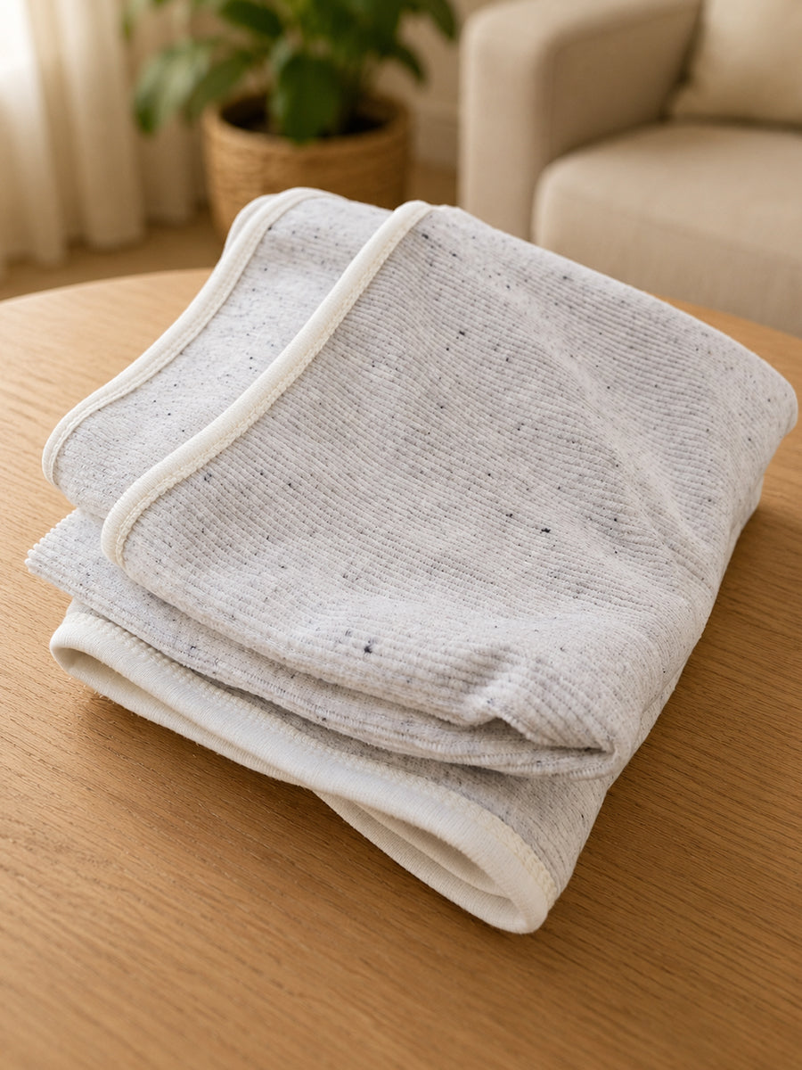 Ziva Premium Soft Terry Hooded Baby Towel | Light Grey | Plain Colour | Soft, Highly Absorbent & Quick Dry