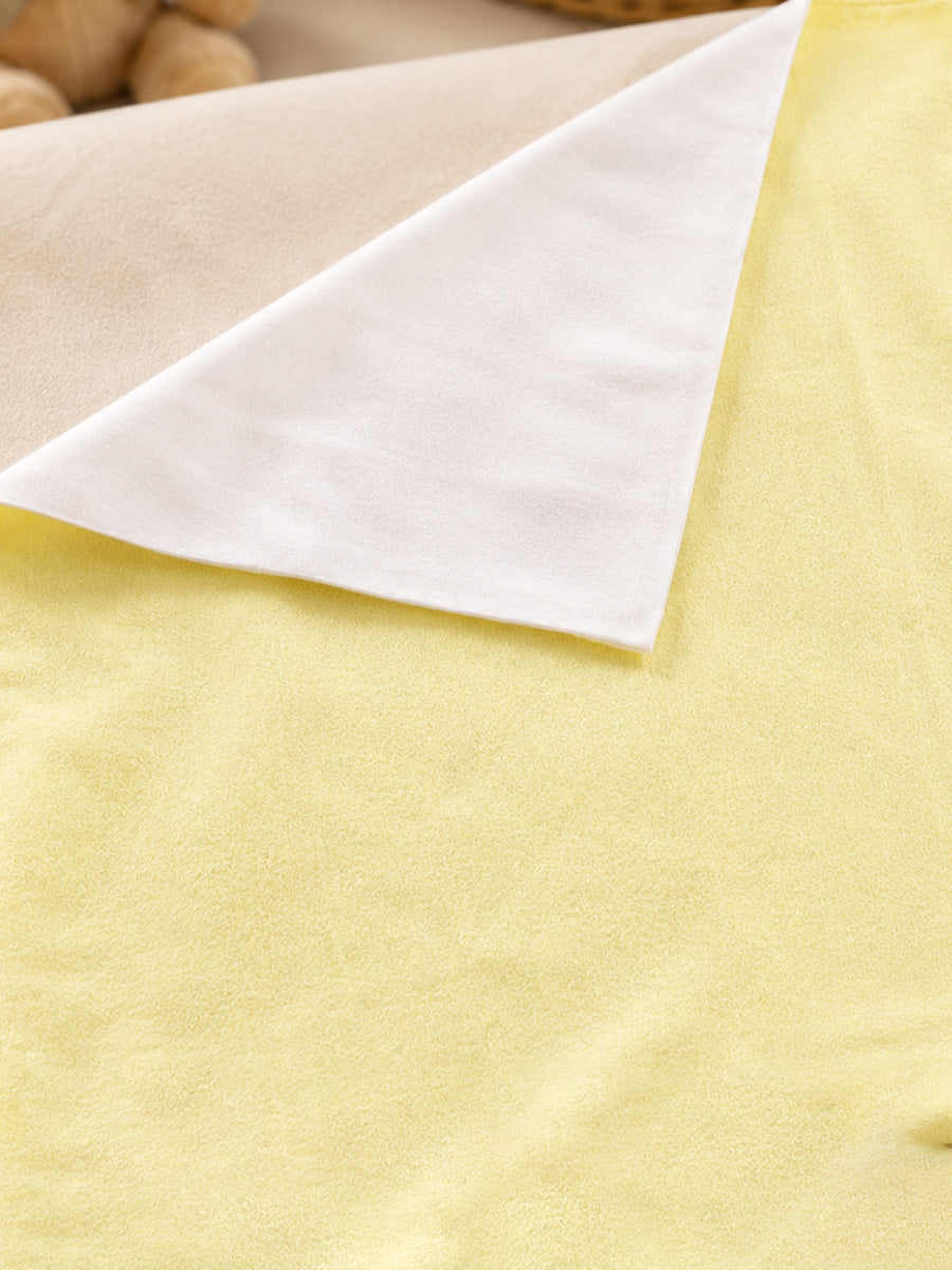 Ziva Baby Dry Sheet, Large (Bed Protector) | Extra Absorbent | Waterproof & Breathable | Lemon Yellow |  (110 × 90 cm)