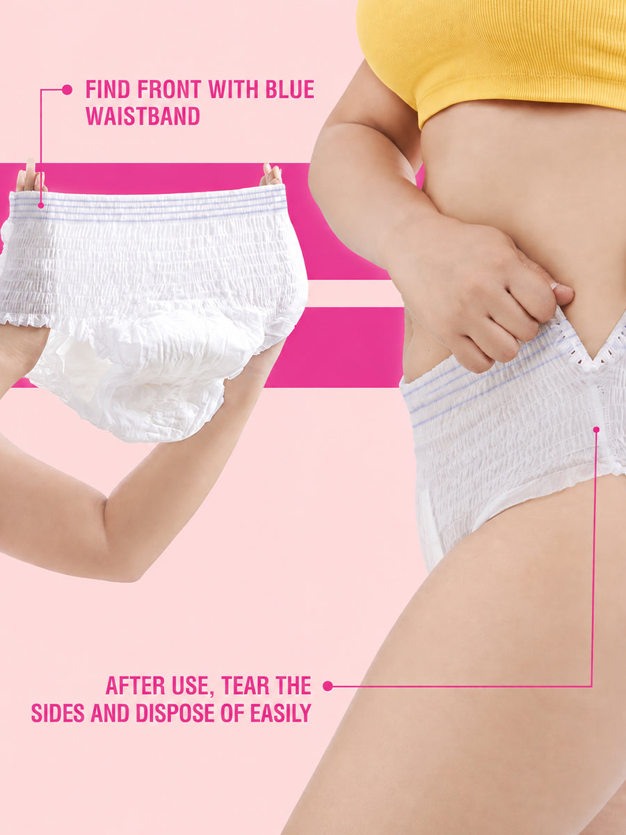 Ziva Premium Super Absorbent Period Panty – 3 Piece Pack | 360° Leakage Protection & Full-Back Coverage