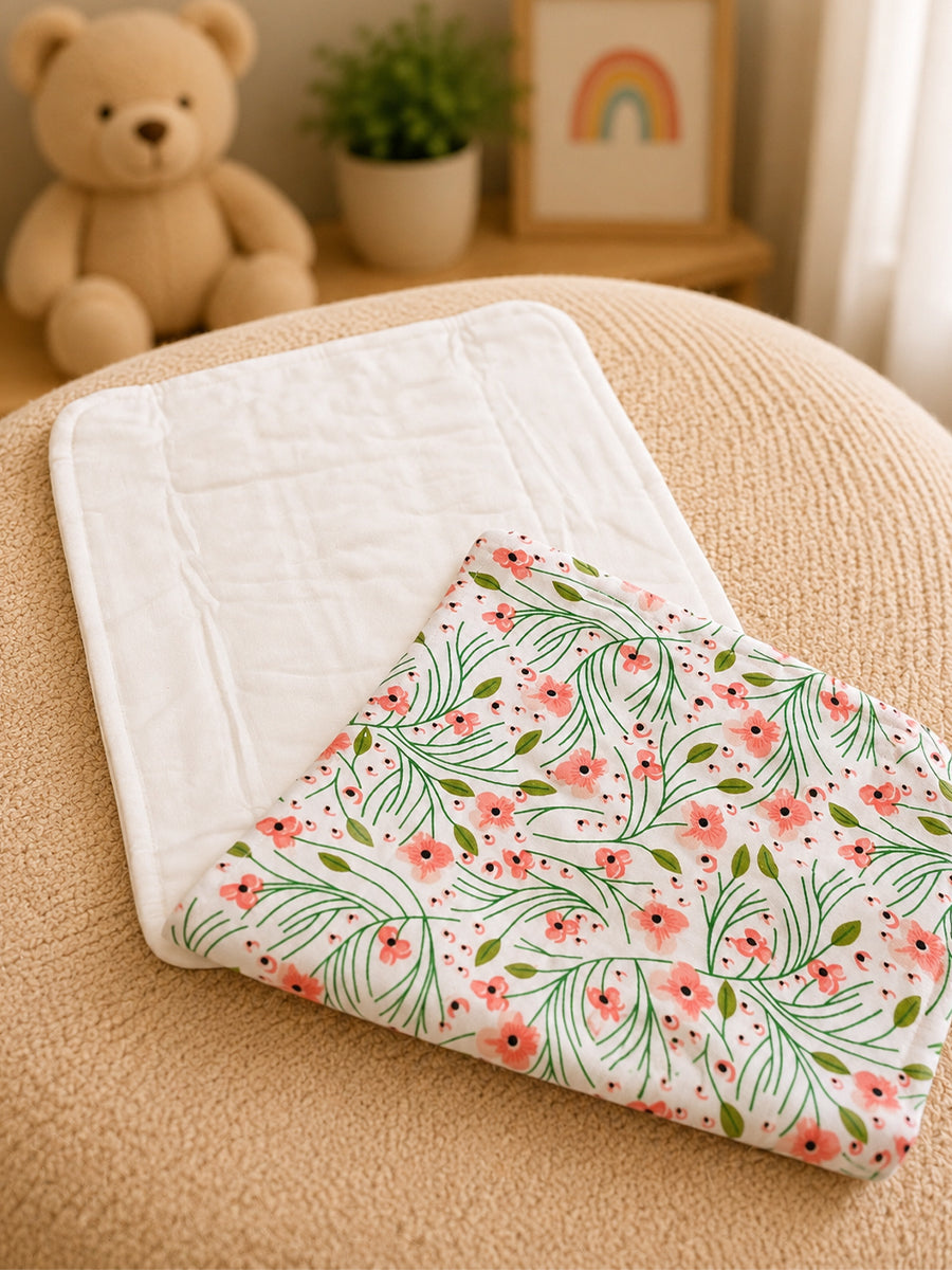 Ziva Premium Cotton Baby Burp Cloth – Soft, Absorbent & Multipurpose | Assorted Colours | 3 Pieces