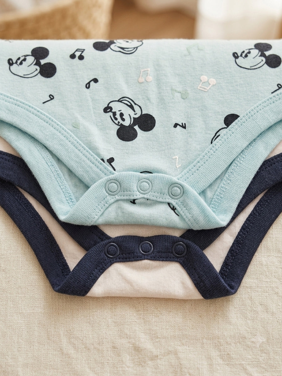 Baby Knitted Cotton Sleeveless Bodysuit – Assorted Cartoon Prints | Bottom Press-Button Opening | Ziva Collected | Carefully Selected for Your Little One