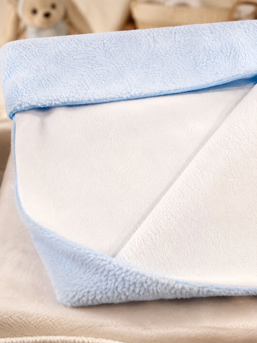 Ziva Baby Dry Sheet,Large  (Bed Protector) | Extra Absorbent | Waterproof & Breathable | Light Blue (110 × 90 cm)