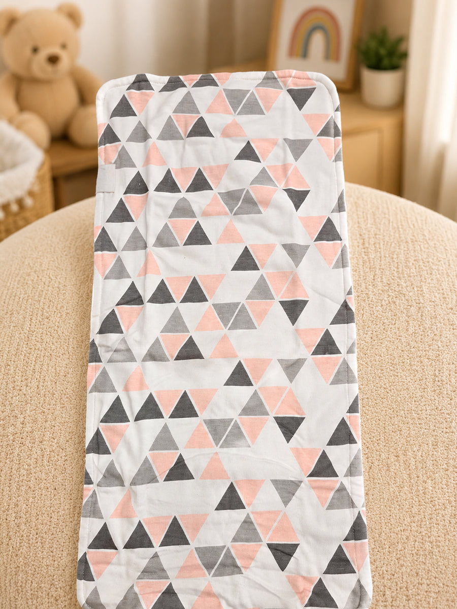 Ziva Premium Cotton Baby Burp Cloth – Soft, Absorbent & Multipurpose | Assorted Colours | 3 Pieces