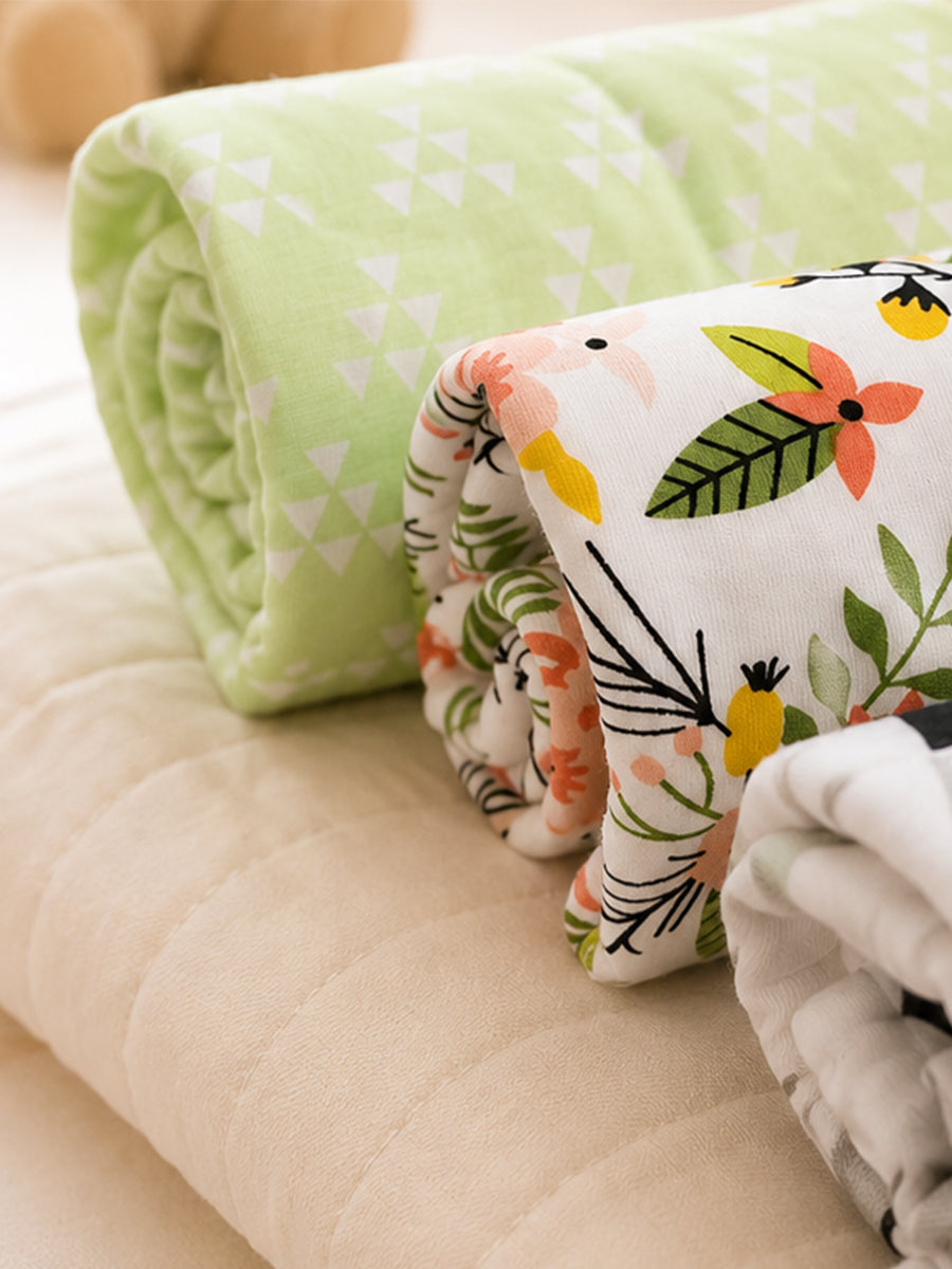 Ziva Premium Cotton Baby Burp Cloth – Soft, Absorbent & Multipurpose | Assorted Prints | 3 Pieces