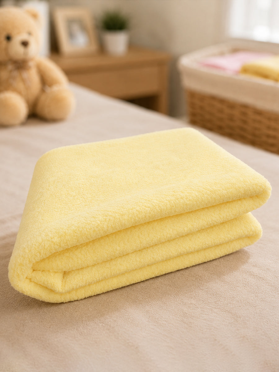 Ziva Baby Dry Sheet, Large (Bed Protector) | Extra Absorbent | Waterproof & Breathable | Lemon Yellow |  (110 × 90 cm)