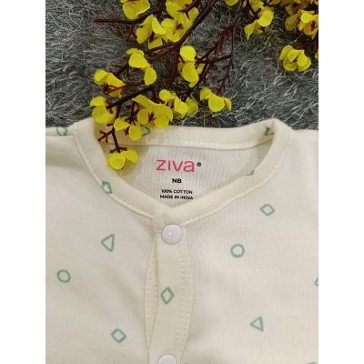 Baby Jumpsuit NB- Shapes Offwhite