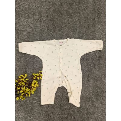 Baby Jumpsuit NB- Shapes Offwhite