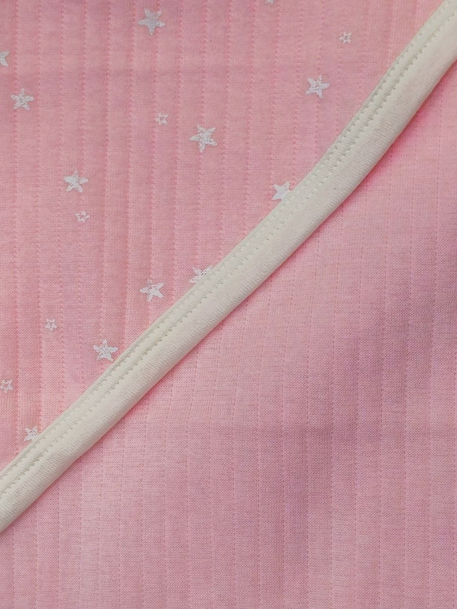Baby Hood Towel Light Pink Star