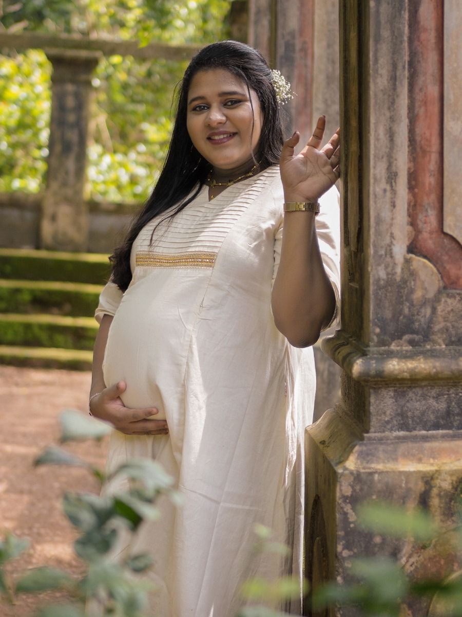 Maternity Midi Onam Festive Dress Ela Y