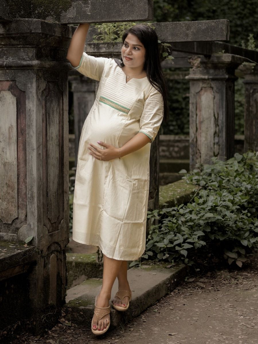Maternity Midi Onam Festive Dress Ela B