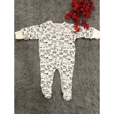 Sleepsuit/Cap- Boy(Vehicle print)