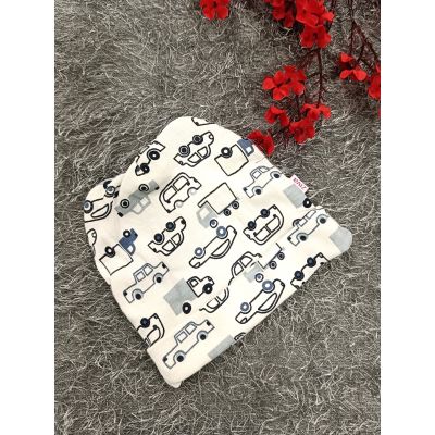 Sleepsuit/Cap- Boy(Vehicle print)