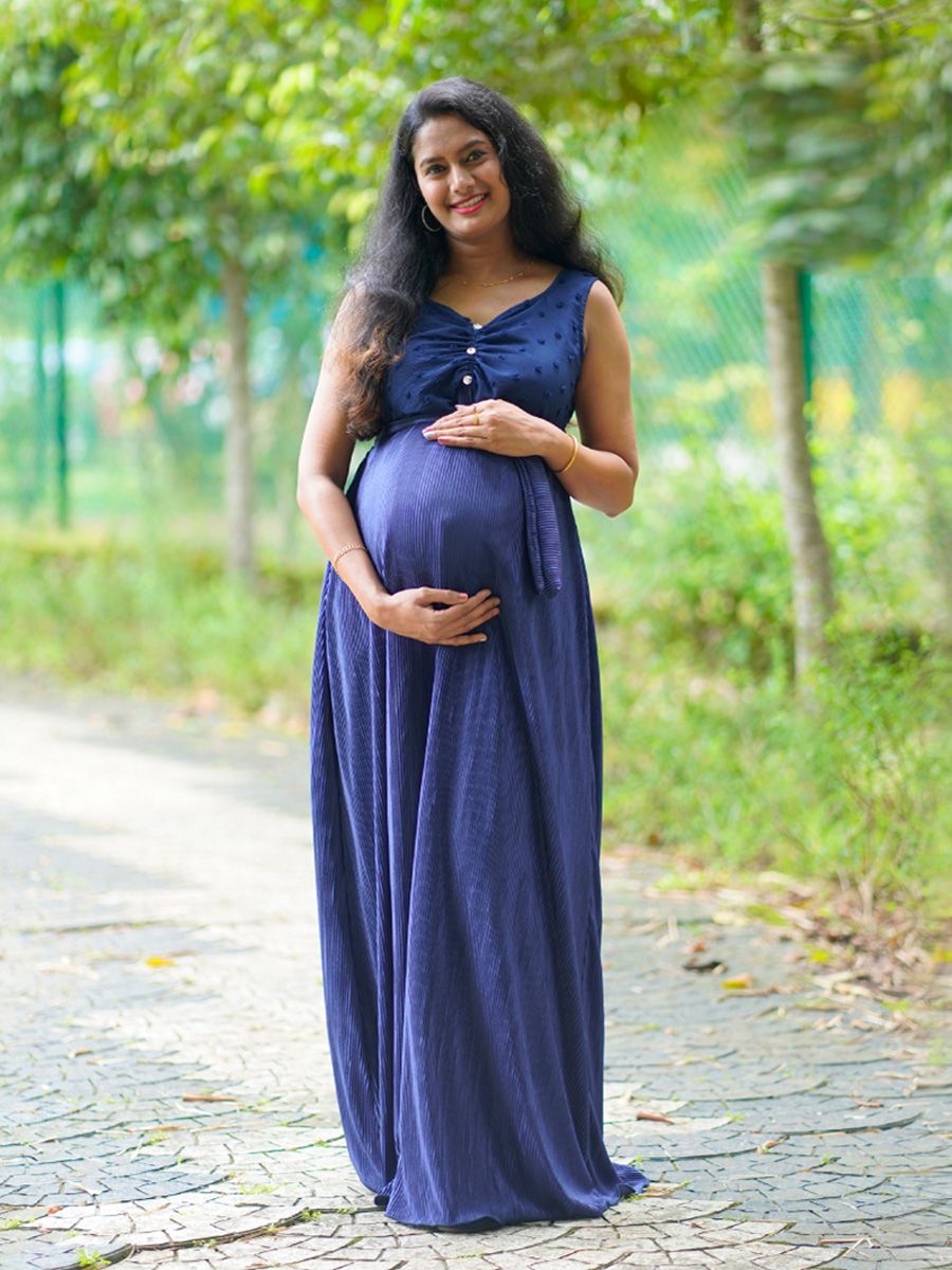 Photoshoot Gown Navy Blue