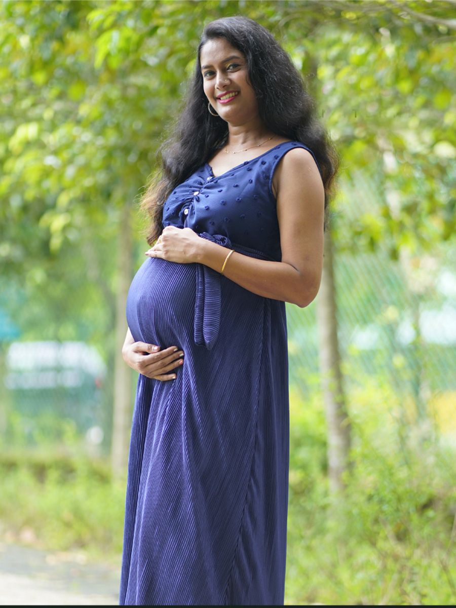 Photoshoot Gown Navy Blue