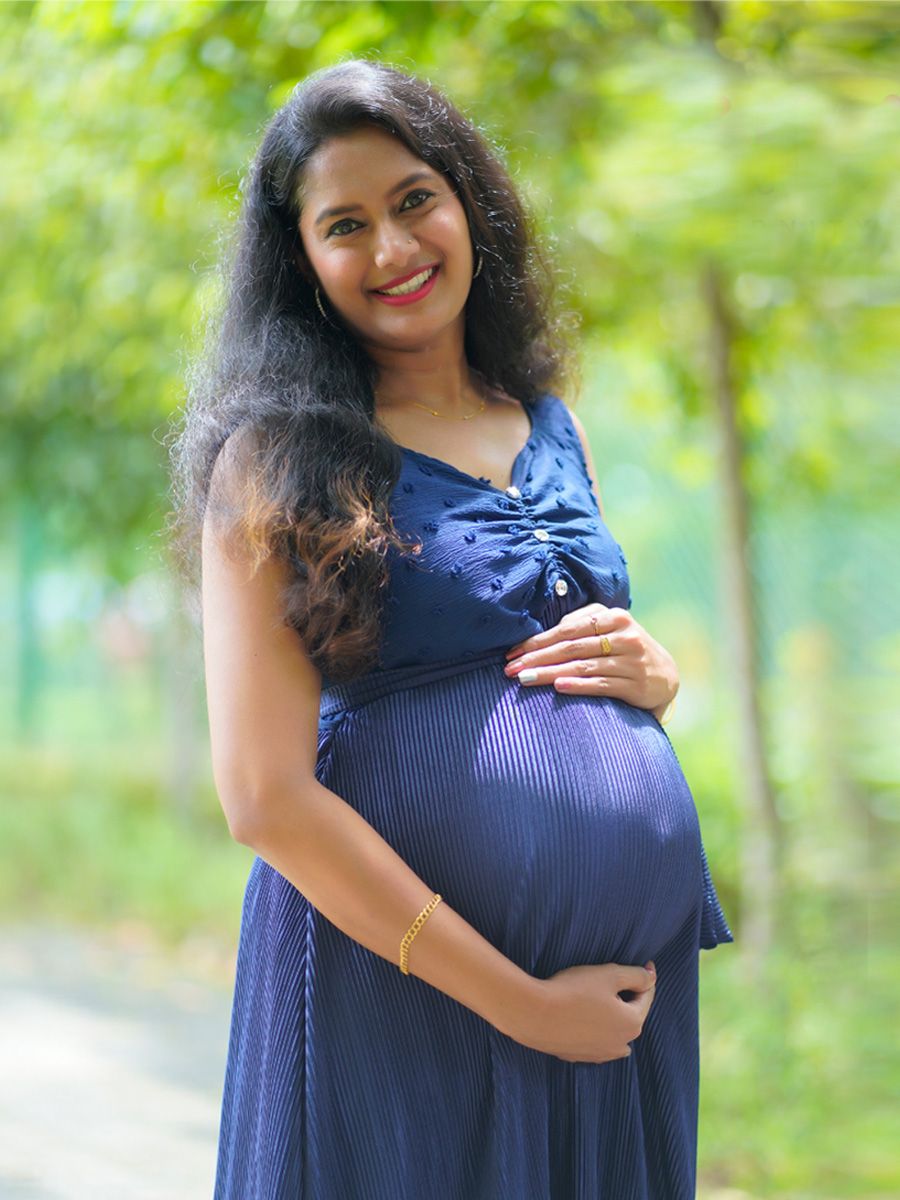 Photoshoot Gown Navy Blue