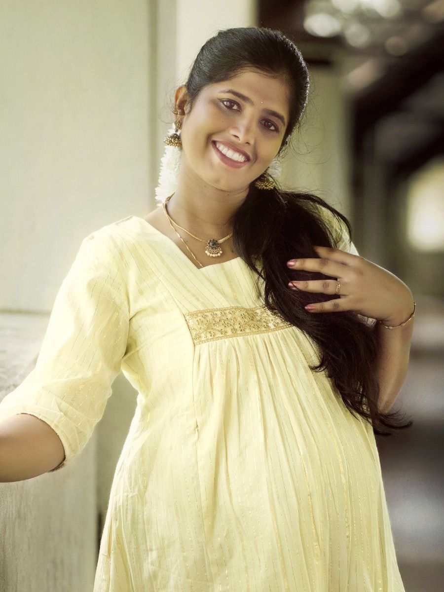 Maternity Midi Onam Festive Dress Cleta G