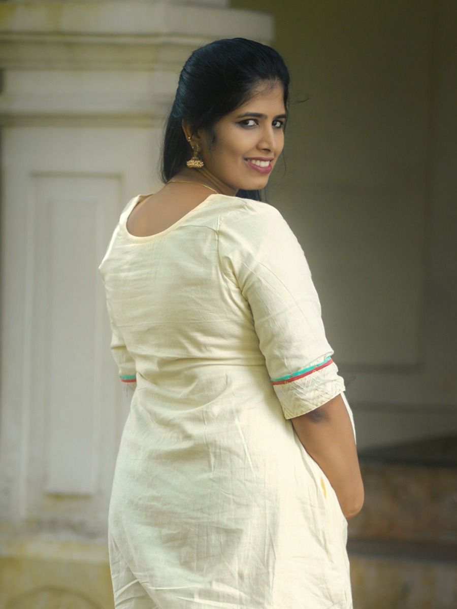Maternity Midi Onam Festive Dress Kavika