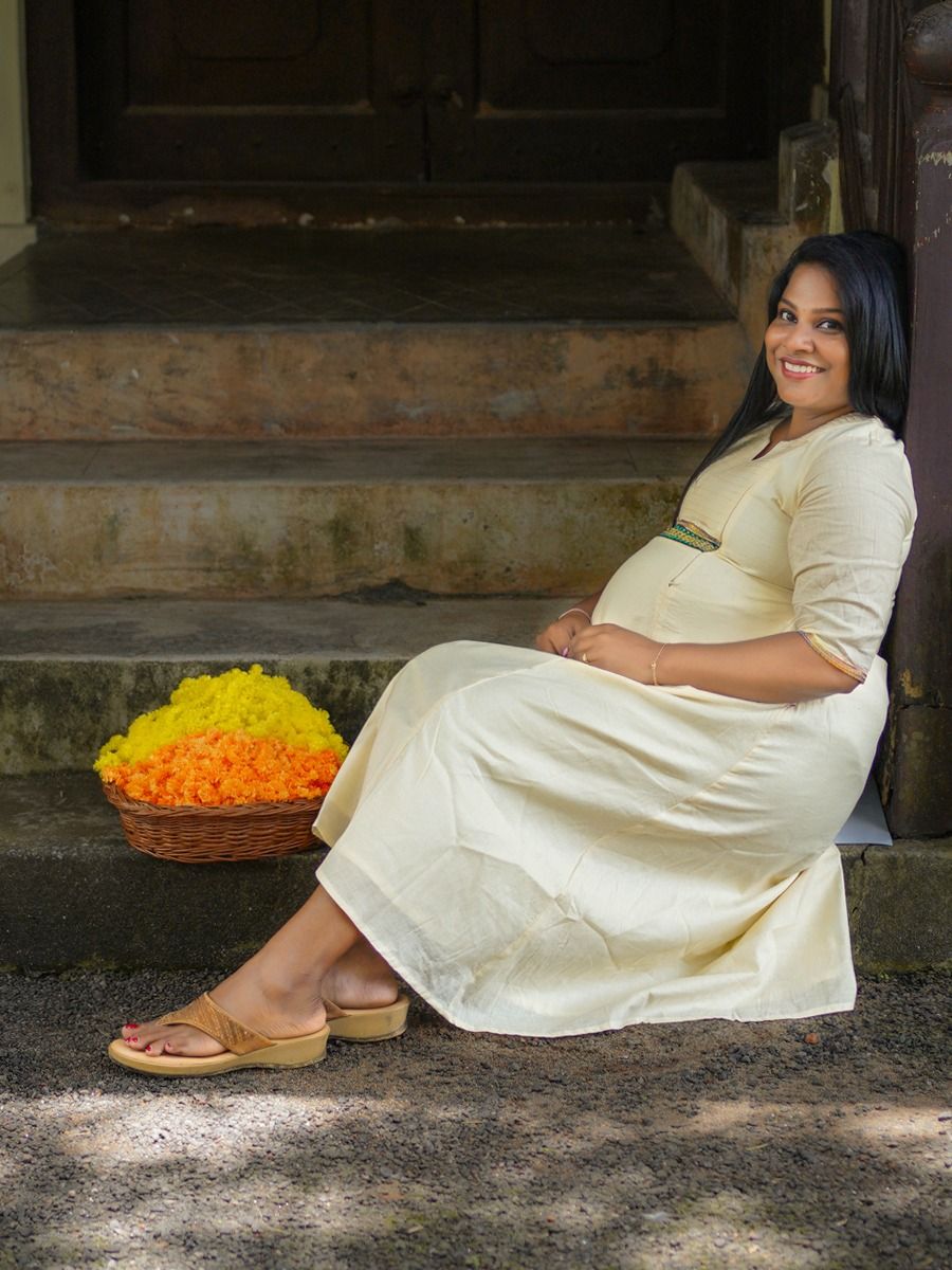 Maternity Midi Onam Festive Dress Ela MC