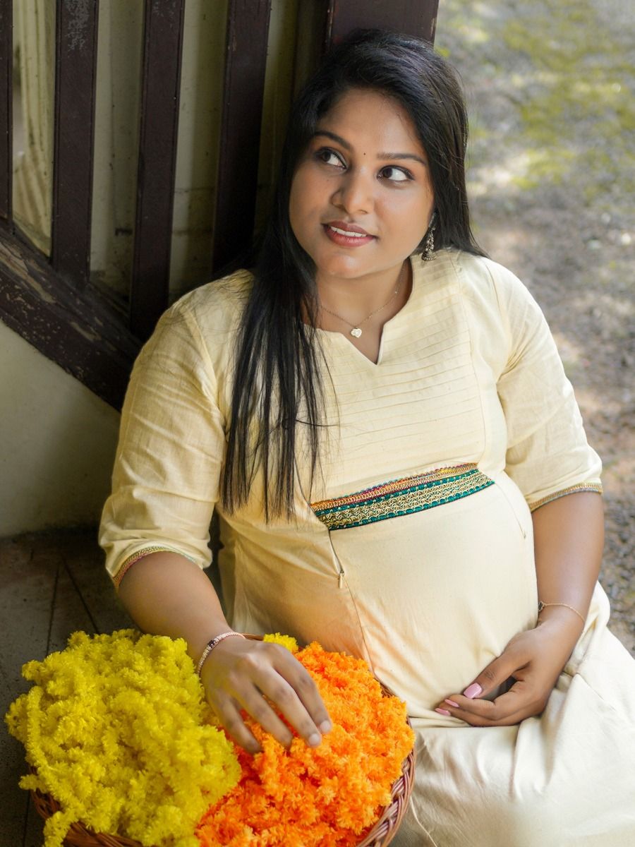 Maternity Midi Onam Festive Dress Ela MC