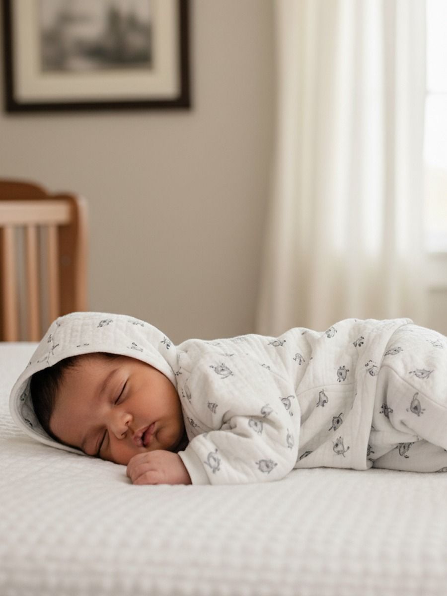 New Born Baby Sweater Top & Pant White