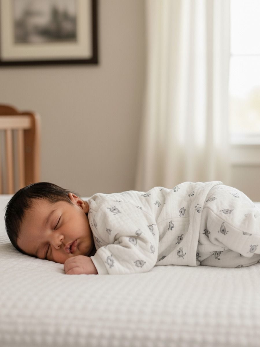 New Born Baby Sweater Top & Pant White