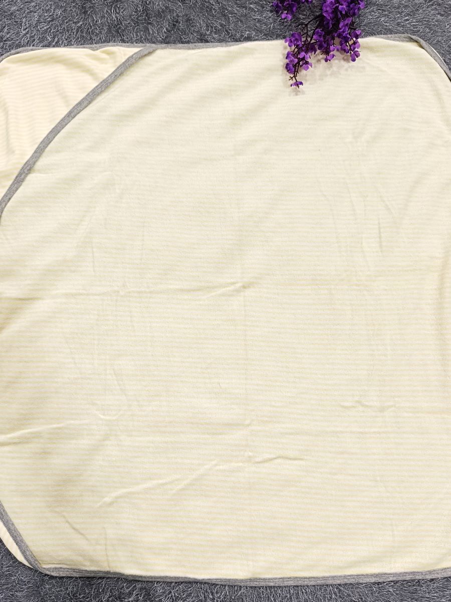 Baby Hood Towel- Yellow Lines