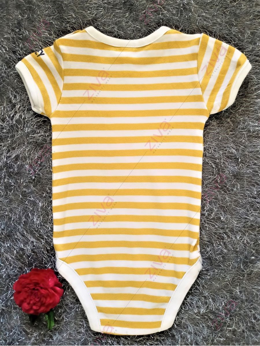 Yellow Stripe Romper
