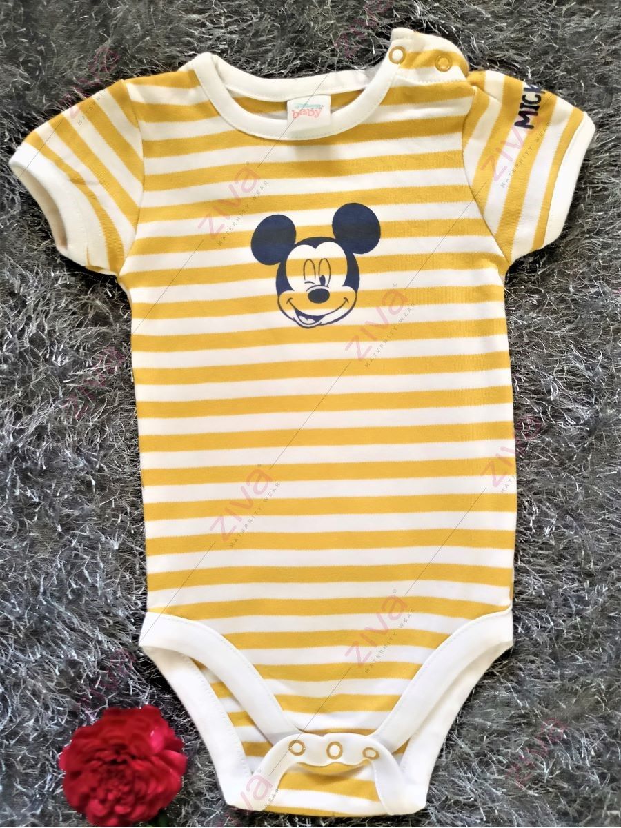 Yellow Stripe Romper