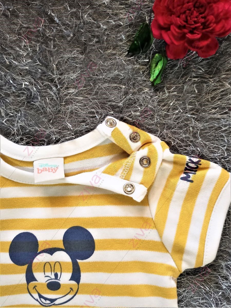 Yellow Stripe Romper