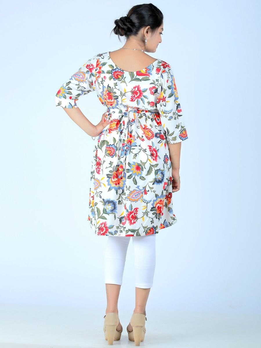 Nursing Top Floral Printed (Pyar Offwhite)