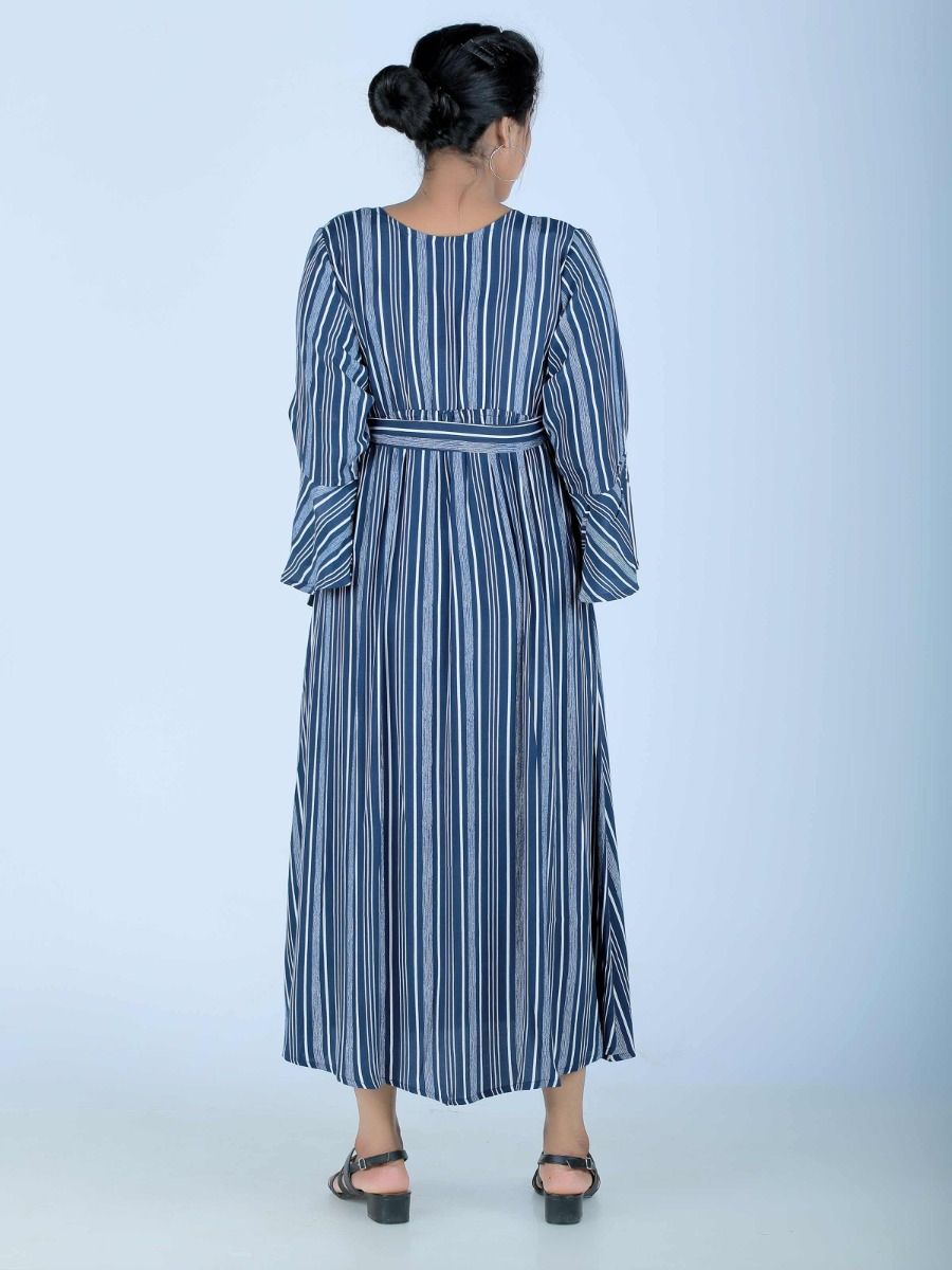 Maternity Maxi Dress (Deeksha Blue)