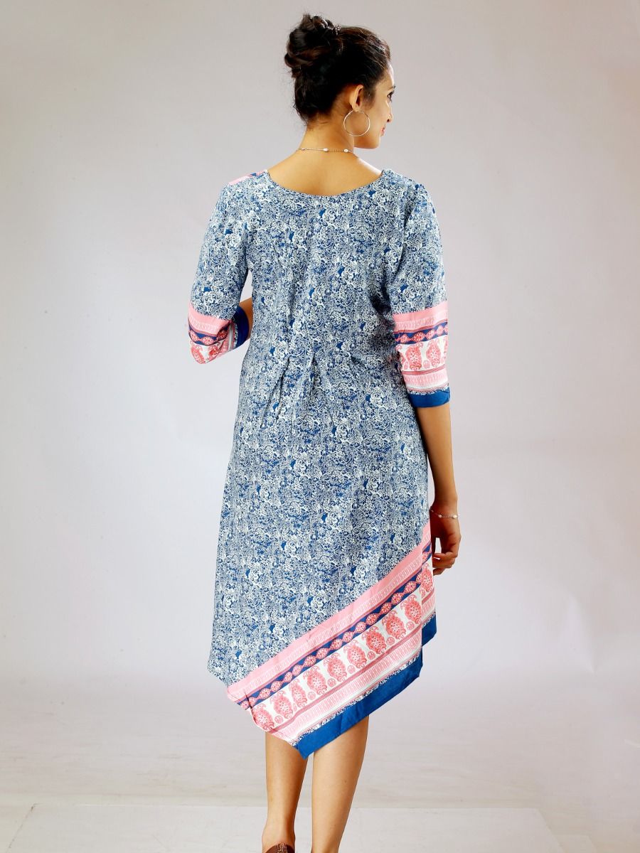 Nursing Kurta Printed (Kriti Pink)